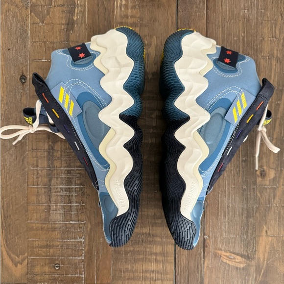 Women's adidas Exhibit B Candace Parker Mid Top Basketball Shoes GZ2375 Blue - Picture 4 of 10